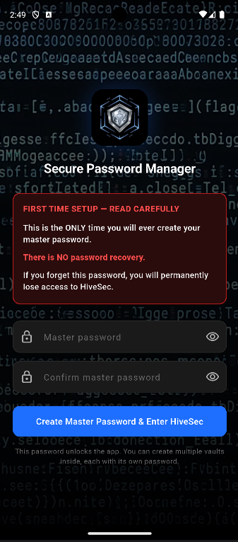 HiveSec app screenshot 1